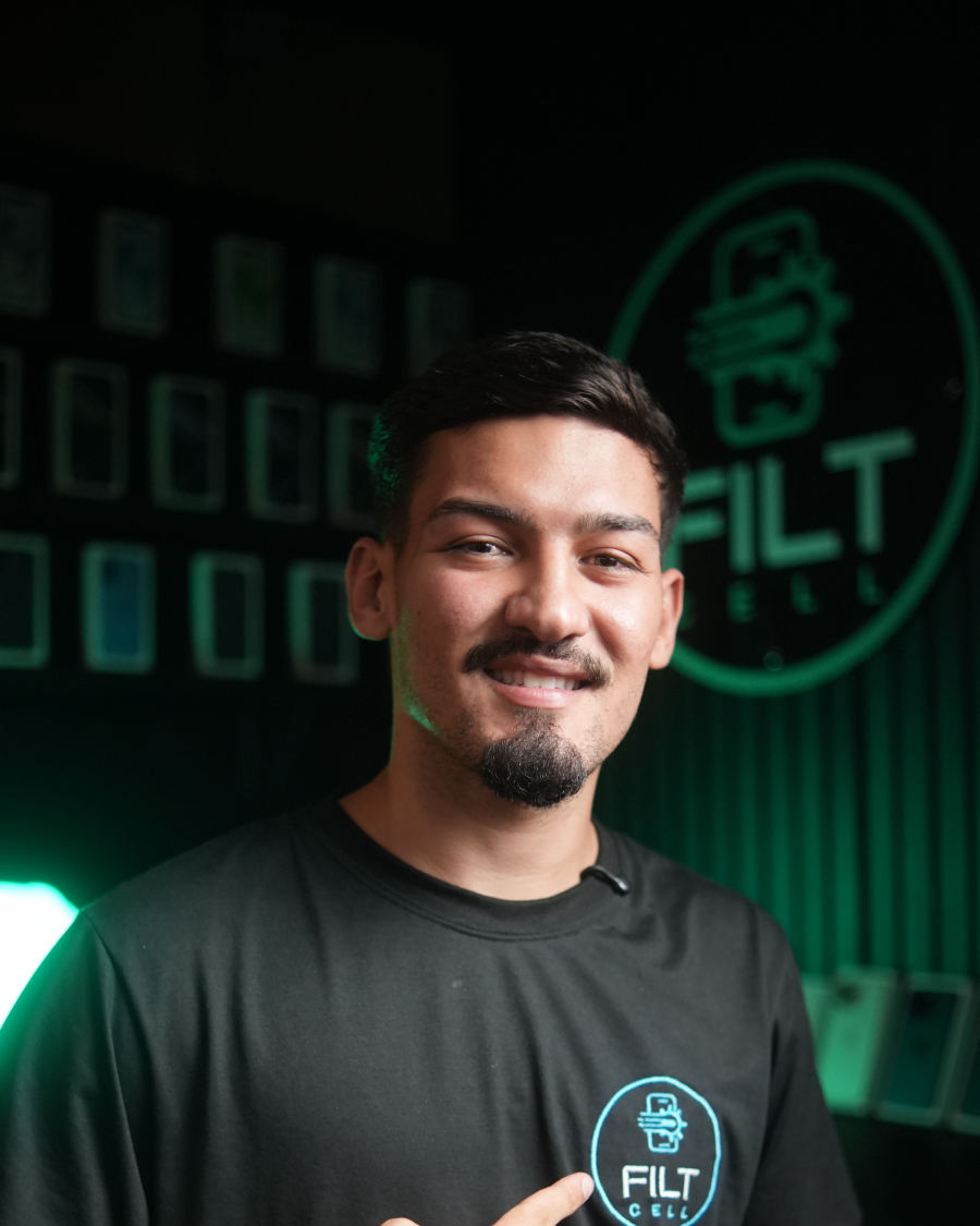 Rafael, fundador da FILT CELL